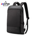 BOPAI Slim Men Backpack Thin Ultralight Laptop Backpack for 15.6inch Fashion Office Work Waterproof Business Backpack for Men