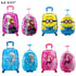 16/18 inch Kids Cartoon rolling luggage children travel suitcase on wheel trolley luggage carry-ons hardside bag for kid gift