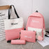 Litthing 4Pcs/set Women School Backpacks Schoolbag For Teenagers Girls Student Book Bag Boys Satchel Bolsas Mochilas Sac A Dos