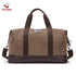 New Fashion Casual Large Capacity Men Fitness Duffel Bag Weekend Outdoor Travel Bag Women Canvas Handbag Khaki/Black