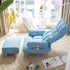 Adjustable Sofa Bed Chair Stools Sets with Storage Pockets Bedroom Furniturer For Sleeping Relaxing Reading