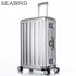 SEABIRD 100% All Aluminum Luggage Hardside Rolling Trolley Luggage travel Suitcase 20 Carry on Luggage 22 26 30 Checked Luggage