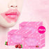 20 Pieces Moisturizing Mask For Cranberry Lip Film Exfoliating Plumper Lip Collagen Lips Care Gel Anti-Aging Wrinkles Makeup Set