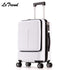Letrend New Fashion 24 Inch Front Pocket Rolling Luggage Trolley Password Box 20' Boarding Suitcase Women Travel Bag Trunk