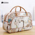 Fashion Portable Shoulder Bag Duffel Bag for Men and Women PU Leather Printed Waterproof Printed Travel Bag Multifunction bag