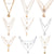 New Multilayer Crystal Moon Necklaces & Pendants For Women Vintage Charm Gold Choker Necklace 2019 Bohemian Jewelry Wholesale