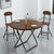 Folding table stall simple household small family round table portable square contracted small round table for dinner