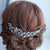 KMVEXO Fashion Leaves Silver bridal hair accessories Handmade Crystal Hair Jewelry Wedding Accessories Headband Women Headpiece