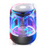 Wireless Bluetooth speaker subwoofer portable colorful lights crystal glass blue tooth speaker wireless speaker Christmas gifts