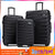 7 color 3 Piece Set Travel Tolley Case Luggage Suitcase Spinner Mute Wheels Rolling Luggage women men 20 24 28inch