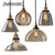 ZMISHIBO Vintage Glass Pendant Lamp 110-240V E27 Ceiling Clear Amber Glass Lights Nordic Hanging Lamp kitchen Fixture Luminaire
