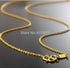 999 Solid 24K Yellow Gold Necklace Chain / O Style Chains / 3.4g 16" Length