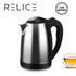 RELICE Electric Kettle EK-201 Auto Shut-Off Water Bottle 1600W Heating Kettle 1.8L 304 Stainless Steel Boiling Pot 220V Teapot
