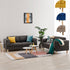 Panana Livingroom Furnitures 2/3 Fabric Seaters Sofa Couch Lounge Sofa Solid Hard Wood Feet Iron Frame Sofa Body
