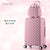 Cartoon Plaid fashion cute female 20/22/24/26/28 inch Rolling Luggage Spinner Brand Suitcase Wheels Carry On Travel Bags